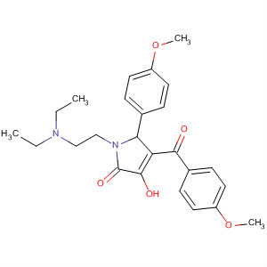 371923-68-1  2H-Pyrrol-2-one,1-[2-(diethylamino)ethyl]-1,5-dihydro-3-hydroxy-4-(4-methoxybenzoyl)-5-(4-methoxyphenyl)-