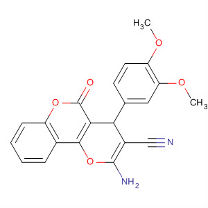 371925-36-9  4H,5H-Pyrano[3,2-c][1]benzopyran-3-carbonitrile,2-amino-4-(3,4-dimethoxyphenyl)-5-oxo-