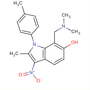 371932-65-9  1H-Indol-6-ol,7-[(dimethylamino)methyl]-2-methyl-1-(4-methylphenyl)-3-nitro-