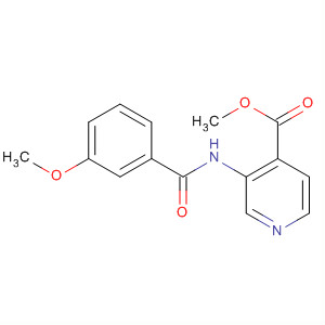371948-12-8  4-Pyridinecarboxylic acid, 3-[(3-methoxybenzoyl)amino]-, methyl ester