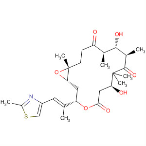371979-65-6  4,17-Dioxabicyclo[14.1.0]heptadecane-5,9,13-trione,7,11-dihydroxy-8,8,10,12,16-pentamethyl-3-[(1E)-1-methyl-2-(2-methyl-4-thiazolyl)ethenyl]-, (1S,3S,7S,10R,11S,12R,16R)-
