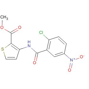 372094-29-6  2-Thiophenecarboxylic acid, 3-[(2-chloro-5-nitrobenzoyl)amino]-, methylester