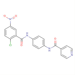 372094-97-8  4-Pyridinecarboxamide, N-[4-[(2-chloro-5-nitrobenzoyl)amino]phenyl]-