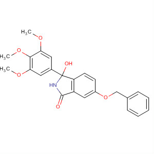 372117-86-7  1H-Isoindol-1-one,2,3-dihydro-3-hydroxy-6-(phenylmethoxy)-3-(3,4,5-trimethoxyphenyl)-