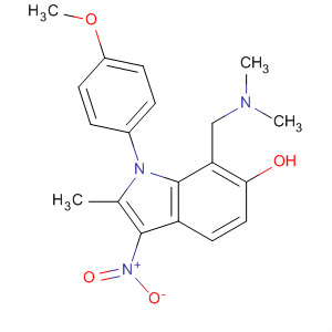 372503-18-9  1H-Indol-6-ol,7-[(dimethylamino)methyl]-1-(4-methoxyphenyl)-2-methyl-3-nitro-