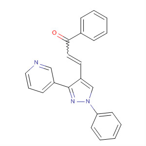 372513-33-2  2-Propen-1-one, 1-phenyl-3-[1-phenyl-3-(3-pyridinyl)-1H-pyrazol-4-yl]-