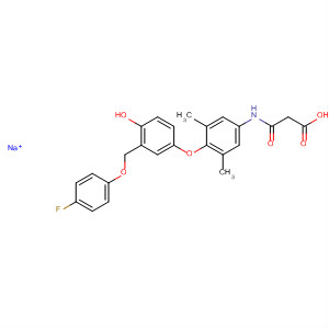 373641-87-3  Propanoic acid,3-[[4-[3-[(4-fluorophenyl)hydroxymethyl]-4-hydroxyphenoxy]-3,5-dimethylphenyl]amino]-3-oxo-, monosodium salt