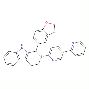 374633-56-4  1H-Pyrido[3,4-b]indole,2-[2,3'-bipyridin]-6'-yl-1-(2,3-dihydro-5-benzofuranyl)-2,3,4,9-tetrahydro-