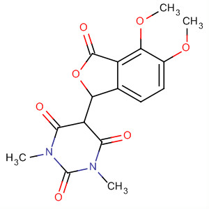 374709-61-2  2,4,6(1H,3H,5H)-Pyrimidinetrione,5-(1,3-dihydro-4,5-dimethoxy-3-oxo-1-isobenzofuranyl)-1,3-dimethyl-