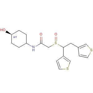 374721-29-6  Acetamide,2-[(di-3-thienylmethyl)sulfinyl]-N-(trans-4-hydroxycyclohexyl)-