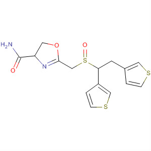 374721-31-0  4-Oxazolecarboxamide,2-[[(di-3-thienylmethyl)sulfinyl]methyl]-4,5-dihydro-