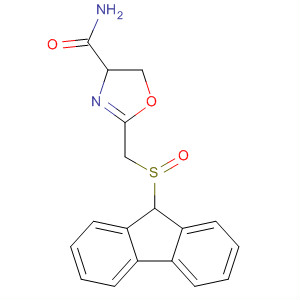 374721-48-9  4-Oxazolecarboxamide, 2-[(9H-fluoren-9-ylsulfinyl)methyl]-4,5-dihydro-