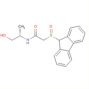 374721-78-5  Acetamide, 2-(9H-fluoren-9-ylsulfinyl)-N-[(1S)-2-hydroxy-1-methylethyl]-