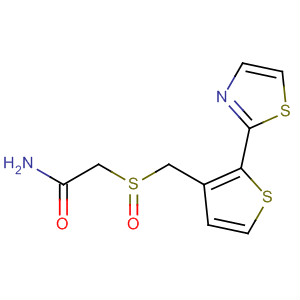 374721-94-5  Acetamide, 2-[(2-thiazolyl-3-thienylmethyl)sulfinyl]-