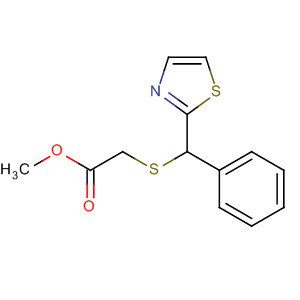 374722-11-9  Acetic acid, [(phenyl-2-thiazolylmethyl)thio]-, methyl ester