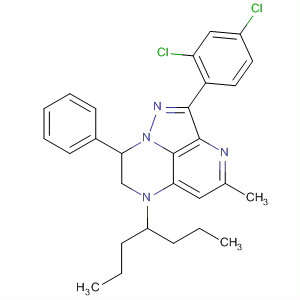 374798-42-2  6H-1,3,6,8a-Tetraazaacenaphthylene,2-(2,4-dichlorophenyl)-7,8-dihydro-4-methyl-8-phenyl-6-(1-propylbutyl)-