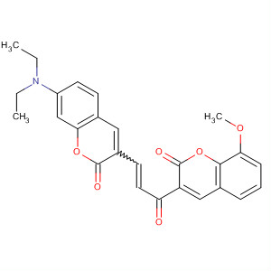 374804-12-3  2H-1-Benzopyran-2-one,7-(diethylamino)-3-[3-(8-methoxy-2-oxo-2H-1-benzopyran-3-yl)-3-oxo-1-propenyl]-
