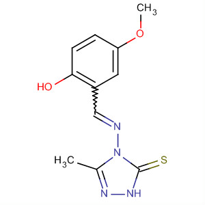 374905-85-8  3H-1,2,4-Triazole-3-thione,2,4-dihydro-4-[[(2-hydroxy-5-methoxyphenyl)methylene]amino]-5-methyl-