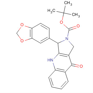 374926-81-5  2H-Pyrrolo[3,4-b]quinoline-2-carboxylic acid,3-(1,3-benzodioxol-5-yl)-1,3,4,9-tetrahydro-9-oxo-, 1,1-dimethylethylester