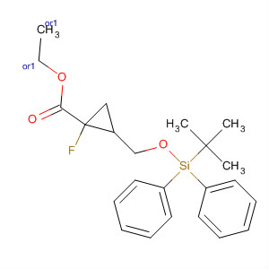 374934-21-1  Cyclopropanecarboxylic acid,2-[[[(1,1-dimethylethyl)diphenylsilyl]oxy]methyl]-1-fluoro-, ethyl ester,(1R,2S)-rel-