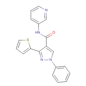 375394-80-2  1H-Pyrazole-4-carboxamide, 1-phenyl-N-3-pyridinyl-3-(2-thienyl)-