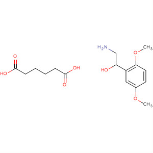 375845-88-8  Hexanedioic acid, compd. witha-(aminomethyl)-2,5-dimethoxybenzenemethanol (1:1)
