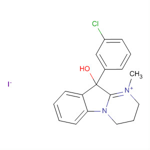 37647-89-5  Pyrimido[1,2-a]indolium,10-(3-chlorophenyl)-2,3,4,10-tetrahydro-10-hydroxy-1-methyl-, iodide
