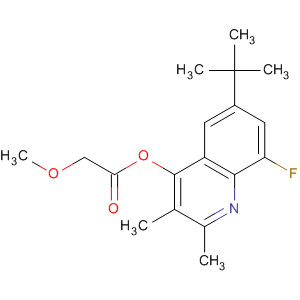 376645-94-2  Acetic acid, methoxy-,6-(1,1-dimethylethyl)-8-fluoro-2,3-dimethyl-4-quinolinyl ester