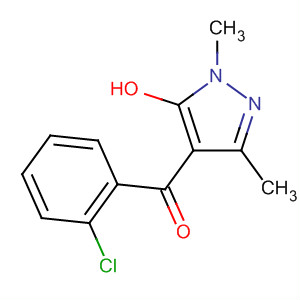 37704-90-8  Methanone, (2-chlorophenyl)(5-hydroxy-1,3-dimethyl-1H-pyrazol-4-yl)-