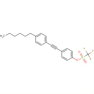 377079-57-7  Methanesulfonic acid, trifluoro-, 4-[(4-hexylphenyl)ethynyl]phenyl ester