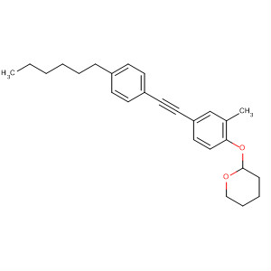 377079-59-9  2H-Pyran, 2-[4-[(4-hexylphenyl)ethynyl]-2-methylphenoxy]tetrahydro-