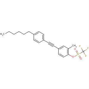 377079-61-3  Methanesulfonic acid, trifluoro-,4-[(4-hexylphenyl)ethynyl]-2-methylphenyl ester
