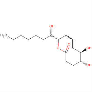 377750-86-2  2H-Oxecin-2-one,3,4,5,6,9,10-hexahydro-5,6-dihydroxy-10-[(1S)-1-hydroxyheptyl]-,(5R,6R,7E,10S)-