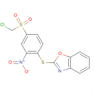 37779-92-3  Benzoxazole, 2-[[4-[(chloromethyl)sulfonyl]-2-nitrophenyl]thio]-