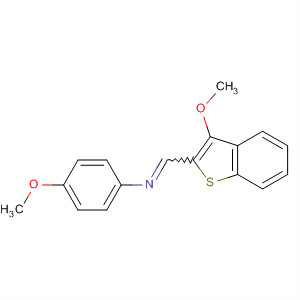 37879-09-7  Benzenamine, 4-methoxy-N-[(3-methoxybenzo[b]thien-2-yl)methylene]-