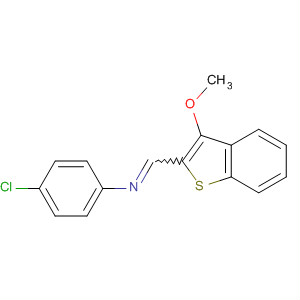 37879-10-0  Benzenamine, 4-chloro-N-[(3-methoxybenzo[b]thien-2-yl)methylene]-