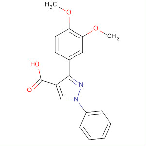 379223-64-0  1H-Pyrazole-4-carboxylic acid, 3-(3,4-dimethoxyphenyl)-1-phenyl-