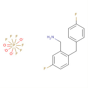 379737-78-7  Phosphate(1-), hexafluoro-, hydrogen, compd. with4-fluoro-N-[(4-fluorophenyl)methyl]benzenemethanamine (1:1)