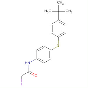 38007-71-5  Acetamide, N-[4-[[4-(1,1-dimethylethyl)phenyl]thio]phenyl]-2-iodo-