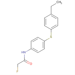 38007-75-9  Acetamide, N-[4-[(4-ethylphenyl)thio]phenyl]-2-fluoro-