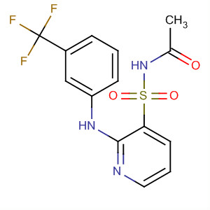 38025-99-9  Acetamide, N-[[2-[[3-(trifluoromethyl)phenyl]amino]-3-pyridinyl]sulfonyl]-