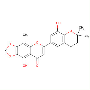 341976-61-2  8H-1,3-Dioxolo[4,5-g][1]benzopyran-8-one,6-(3,4-dihydro-8-hydroxy-2,2-dimethyl-2H-1-benzopyran-6-yl)-9-hydroxy-4-methyl-