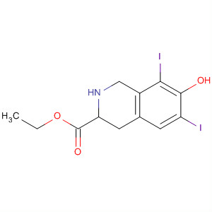 341988-22-5  3-Isoquinolinecarboxylic acid, 1,2,3,4-tetrahydro-7-hydroxy-6,8-diiodo-,ethyl ester, (3S)-