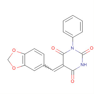342014-54-4  2,4,6(1H,3H,5H)-Pyrimidinetrione,5-(1,3-benzodioxol-5-ylmethylene)-1-phenyl-