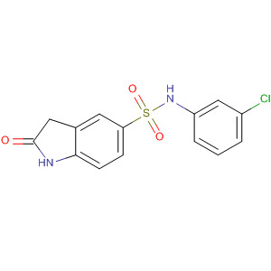 342642-67-5  1H-Indole-5-sulfonamide, N-(3-chlorophenyl)-2,3-dihydro-2-oxo-
