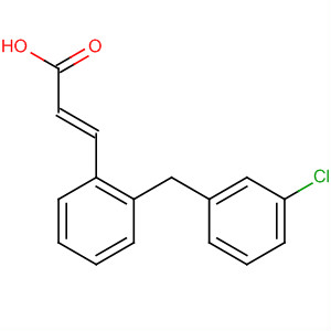 342777-14-4  2-Propenoic acid, 3-[2-[(3-chlorophenyl)methyl]phenyl]-, (2E)-