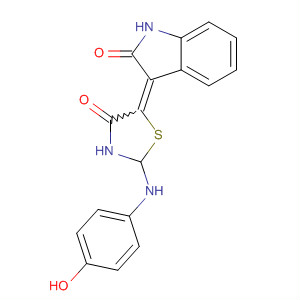 342780-91-0  2H-Indol-2-one,1,3-dihydro-3-[2-[(4-hydroxyphenyl)amino]-4-oxo-5(4H)-thiazolylidene]-