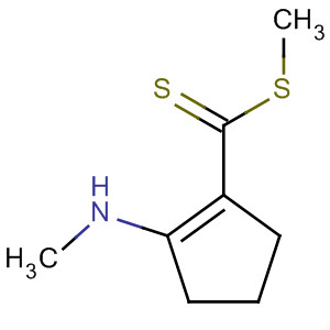 34281-25-9  1-Cyclopentene-1-carbodithioic acid, 2-(methylamino)-, methyl ester