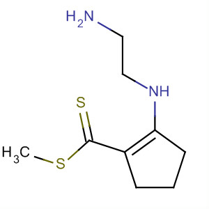 34281-32-8  1-Cyclopentene-1-carbodithioic acid, 2-[(2-aminoethyl)amino]-, methylester