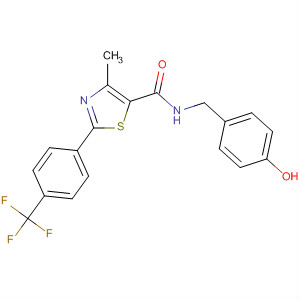 343322-52-1  5-Thiazolecarboxamide,N-[(4-hydroxyphenyl)methyl]-4-methyl-2-[4-(trifluoromethyl)phenyl]-